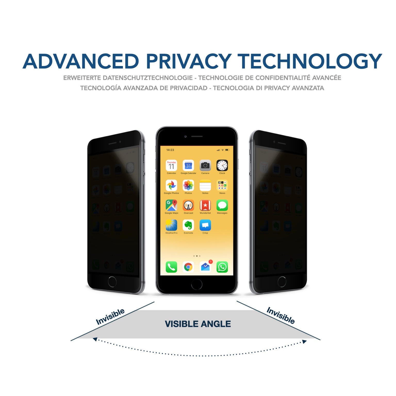 Pour iPhone 11 / XR ENKAY Hat-Prince Couverture Complète 28 Degrés  Protecteur D'écran De Confidentialité